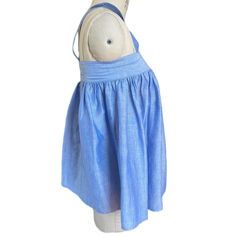 Co Pale Blue Swing Tank Top Size Small Japanese Designer Minimal - Picture 2 of 5